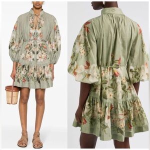 Zimmermann Lexi Billow Mini Dress Size 1 us size 4-6